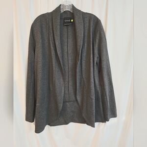 Lysse Charcoal Open Front Relaxed Fit Cardigan/Jacket Size M